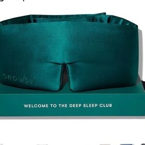 Drowsy Silk Sleep Mask - Green Sapphire